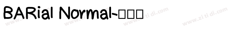 BARial Normal字体转换